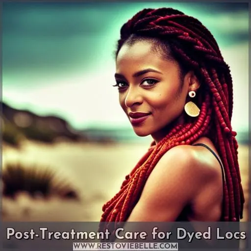 Post-Treatment Care for Dyed Locs