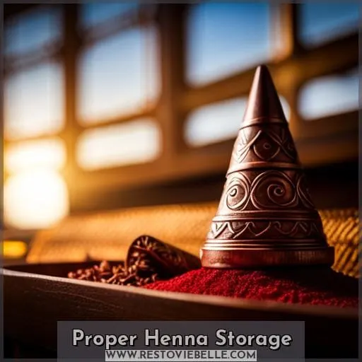 Proper Henna Storage