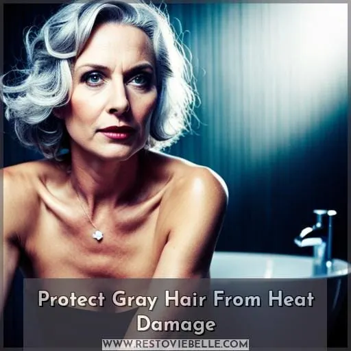 Protect Gray Hair From Heat Damage