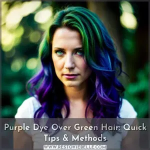 purple dye over green hair