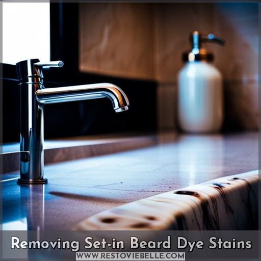 Removing Set-in Beard Dye Stains Removing Set-in Beard Dye Stains