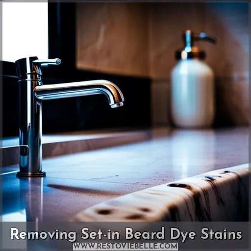 Removing Set-in Beard Dye Stains