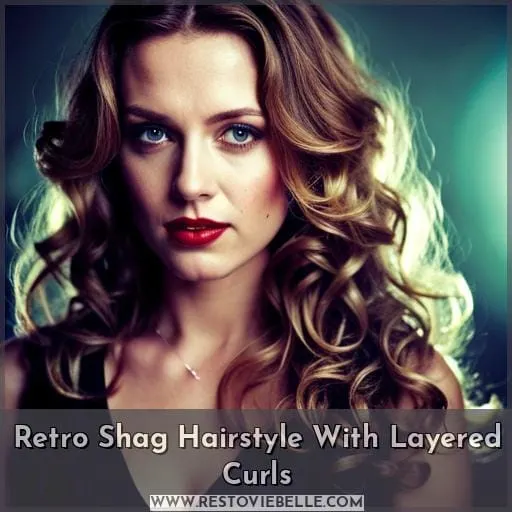 Retro Shag Hairstyle With Layered Curls