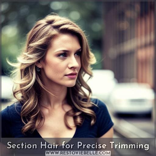 Section Hair for Precise Trimming
