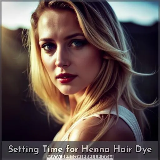 Setting Time for Henna Hair Dye