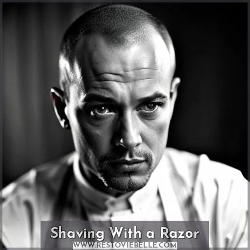 Shaving With a Razor