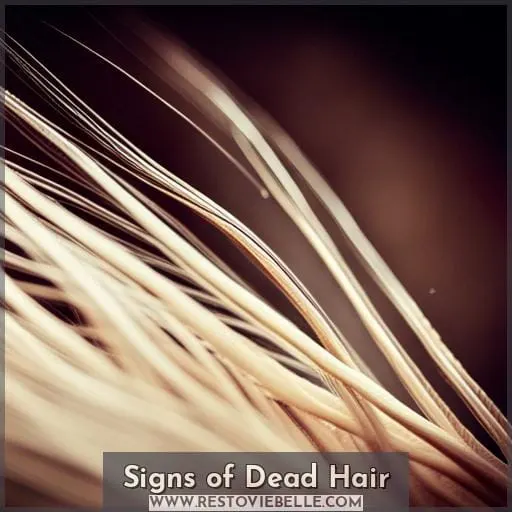 Signs of Dead Hair