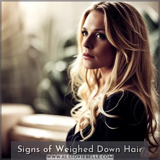 Signs of Weighed Down Hair