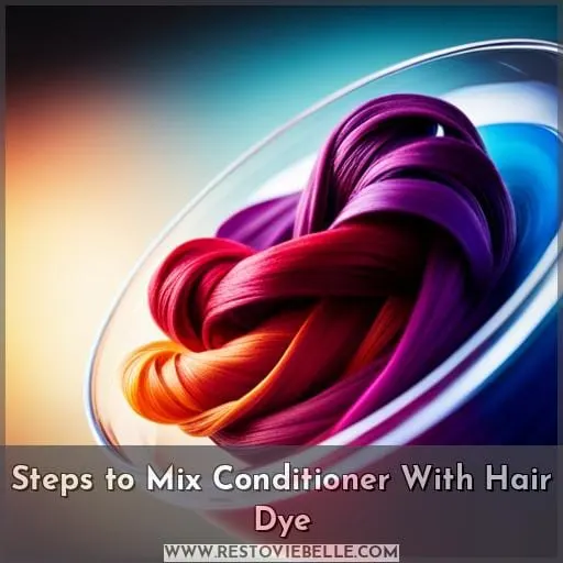Steps to Mix Conditioner With Hair Dye