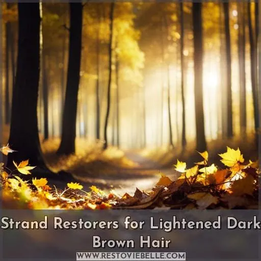 Strand Restorers for Lightened Dark Brown Hair