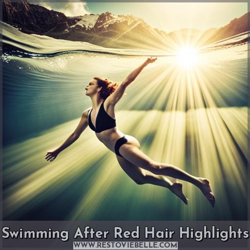 Swimming After Red Hair Highlights