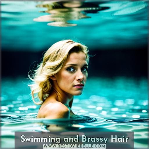Swimming and Brassy Hair