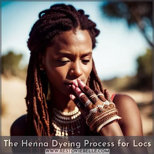 The Henna Dyeing Process for Locs