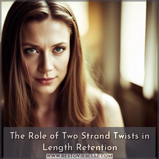 The Role of Two Strand Twists in Length Retention