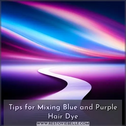 Tips for Mixing Blue and Purple Hair Dye