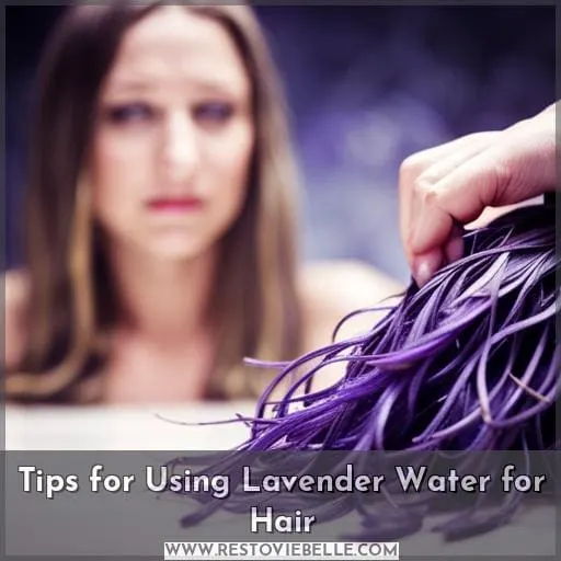 Tips for Using Lavender Water for Hair