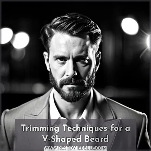 Trimming Techniques for a V-Shaped Beard