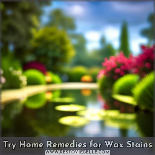 Try Home Remedies for Wax Stains Try Home Remedies for Wax Stains