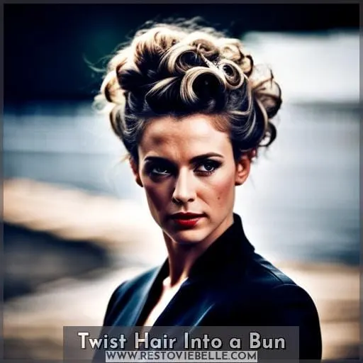 Twist Hair Into a Bun