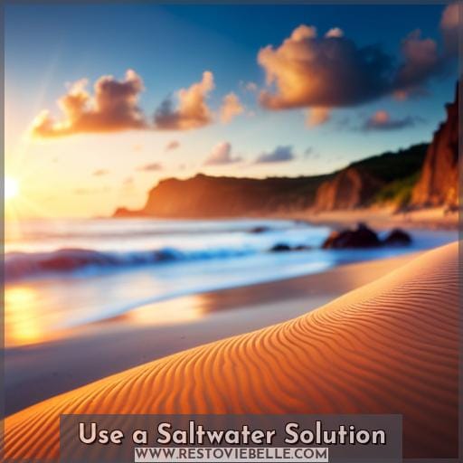 Use a Saltwater Solution Use a Saltwater Solution
