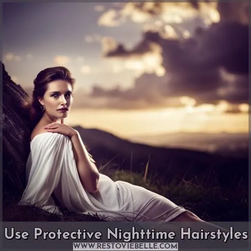 Use Protective Nighttime Hairstyles