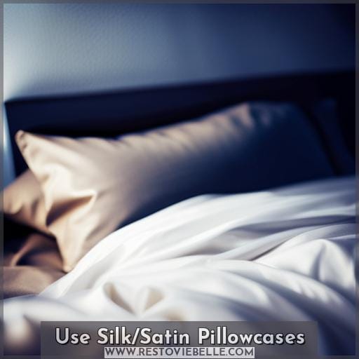 Use Silk/Satin Pillowcases Use Silk/Satin Pillowcases