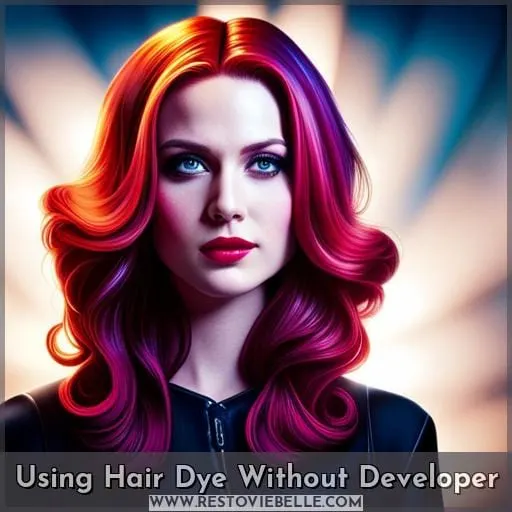 Using Hair Dye Without Developer