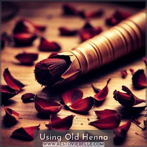 Using Old Henna
