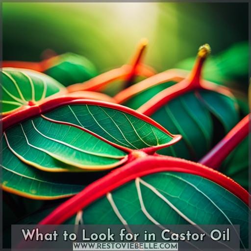 What to Look for in Castor Oil