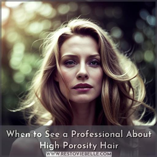 When to See a Professional About High Porosity Hair