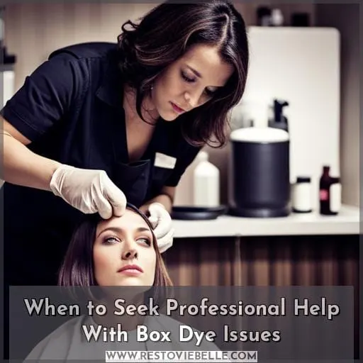 When to Seek Professional Help With Box Dye Issues