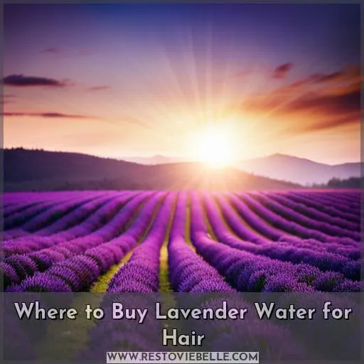Where to Buy Lavender Water for Hair