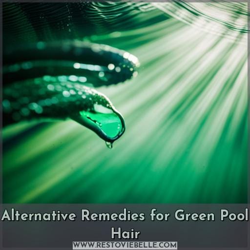Alternative Remedies for Green Pool Hair