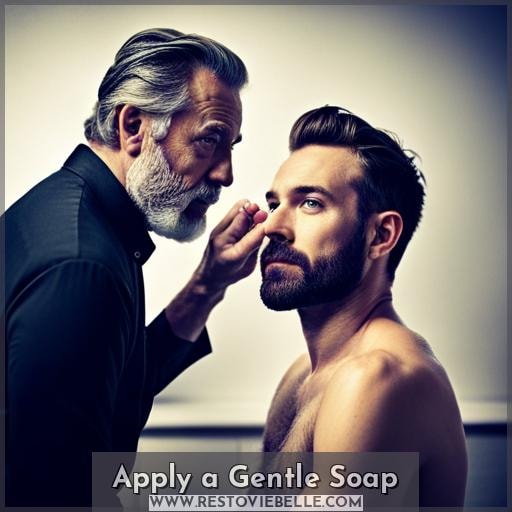 Apply a Gentle Soap