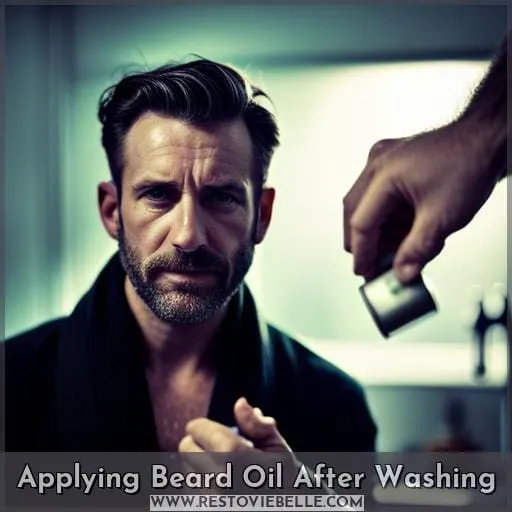 Applying Beard Oil After Washing