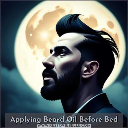 Applying Beard Oil Before Bed