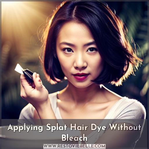 Applying Splat Hair Dye Without Bleach Applying Splat Hair Dye Without Bleach