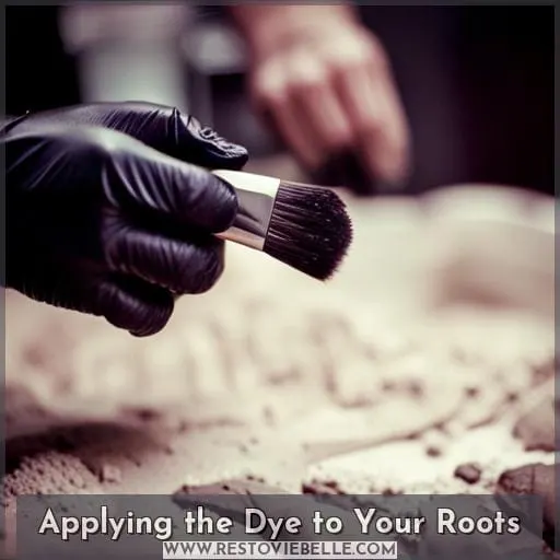 Applying the Dye to Your Roots