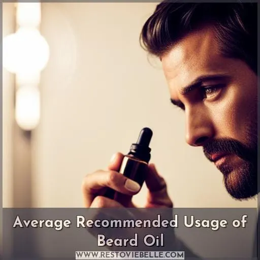 Average Recommended Usage of Beard Oil