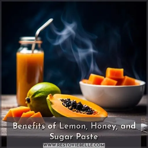 Benefits of Lemon, Honey, and Sugar Paste