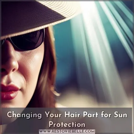 Changing Your Hair Part for Sun Protection