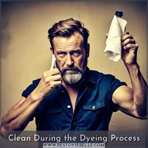 Clean During the Dyeing Process
