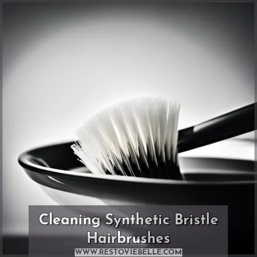 Cleaning Synthetic Bristle Hairbrushes