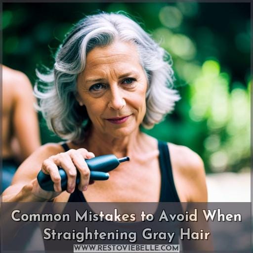 Common Mistakes to Avoid When Straightening Gray Hair