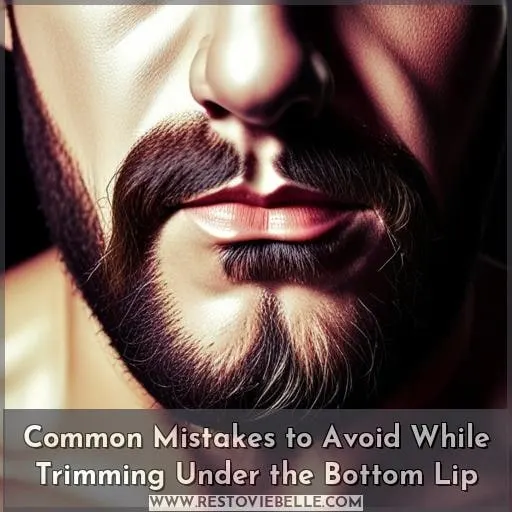 Common Mistakes to Avoid While Trimming Under the Bottom Lip