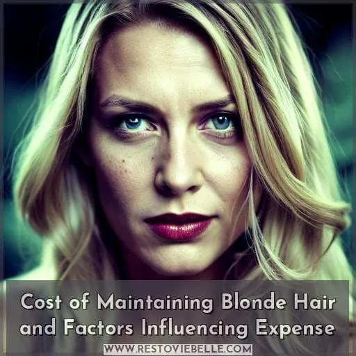 Cost of Maintaining Blonde Hair and Factors Influencing Expense