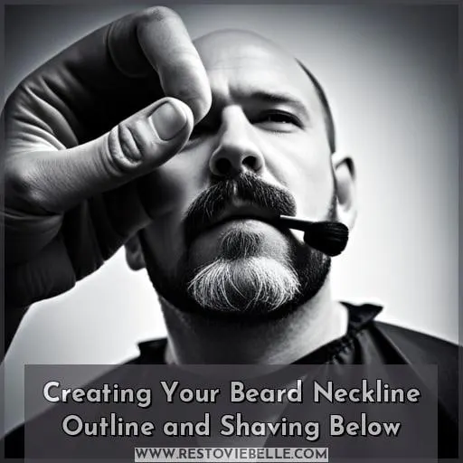Creating Your Beard Neckline Outline and Shaving Below