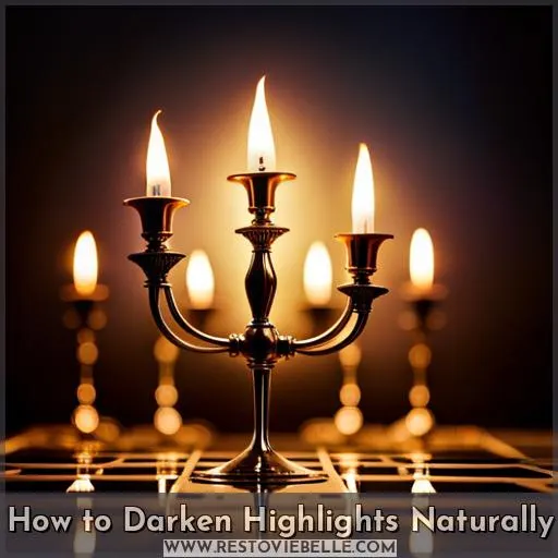 darken highlights without using dye