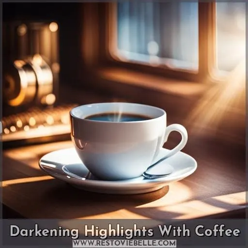 Darkening Highlights With Coffee