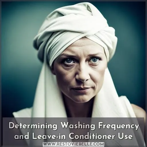 Determining Washing Frequency and Leave-in Conditioner Use